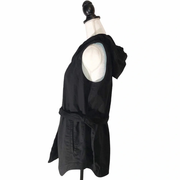 LAFAYETTE 148 New York Anorak Button Down Hooded Outdoor Sleeveless Jacket - Picture 5 of 13